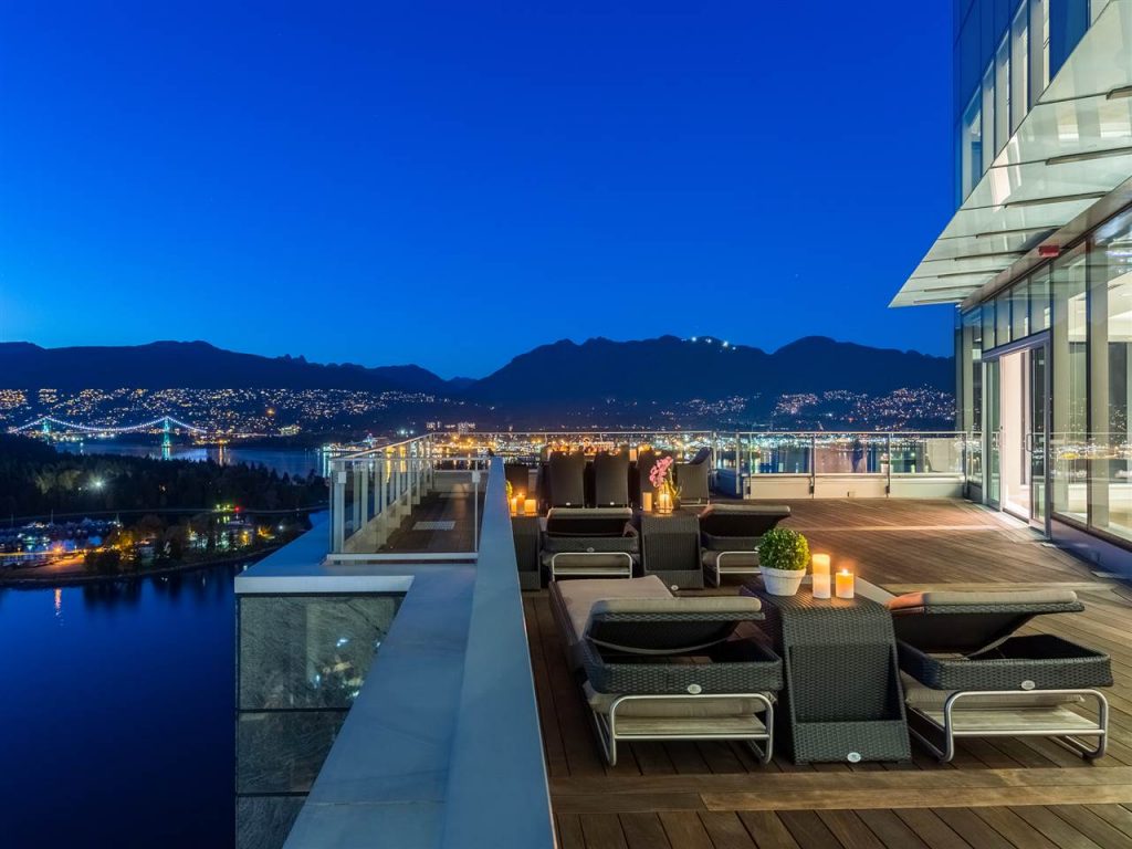 Most expensive Vancouver penthouse patio