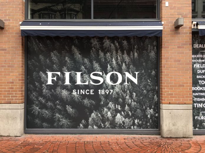 Filson Gastown storefront