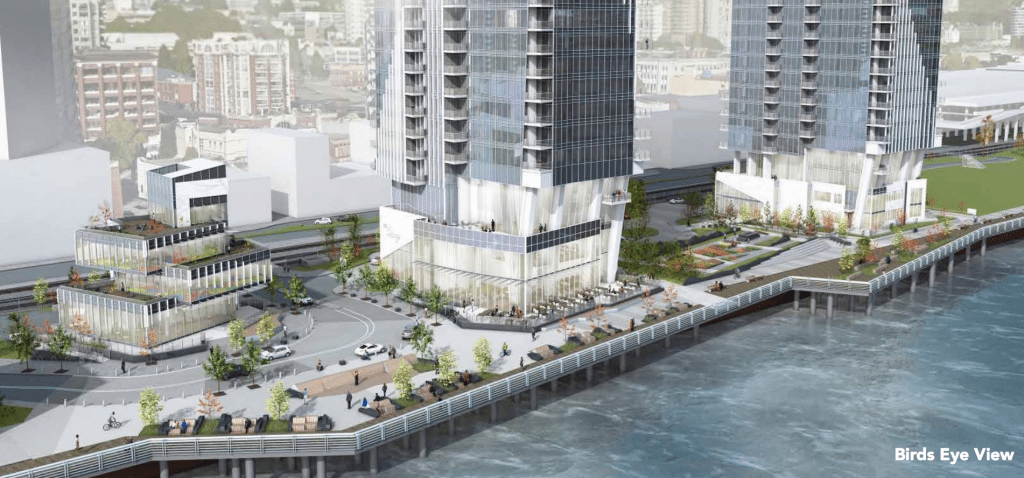 Bosa New Westminster Pier Park towers