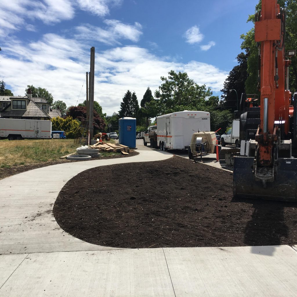 Point Grey Road garden area