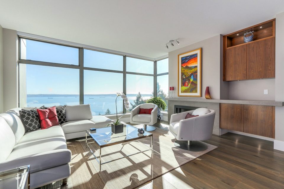 503 3315 CYPRESS PLACE West Vancouver living room views