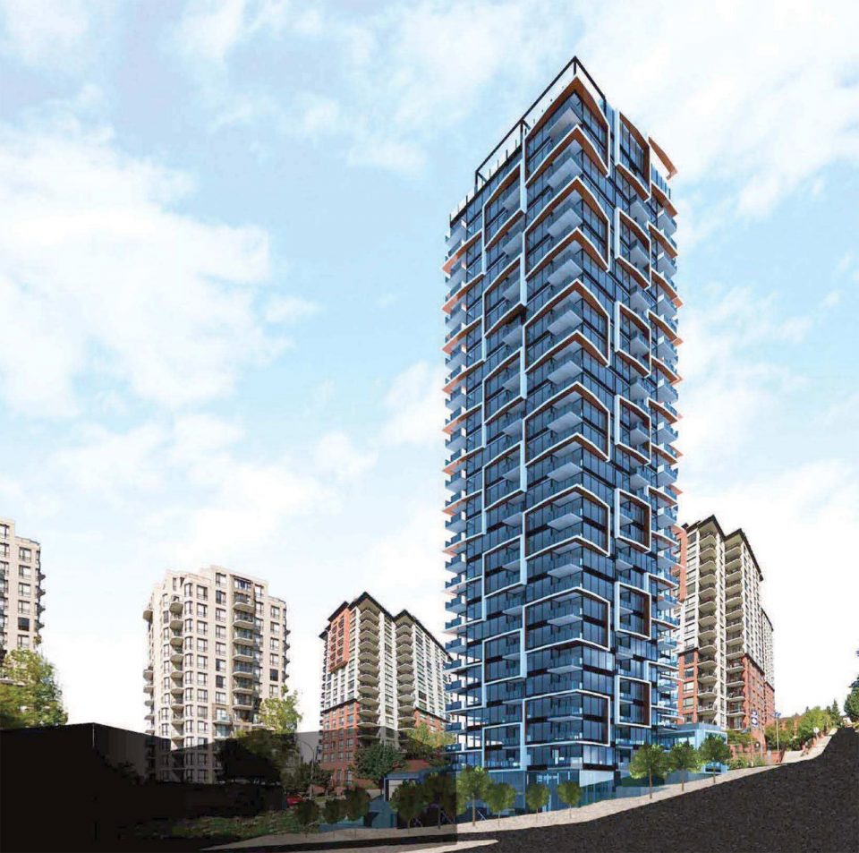 810 Agnes New Westminster tower rendering