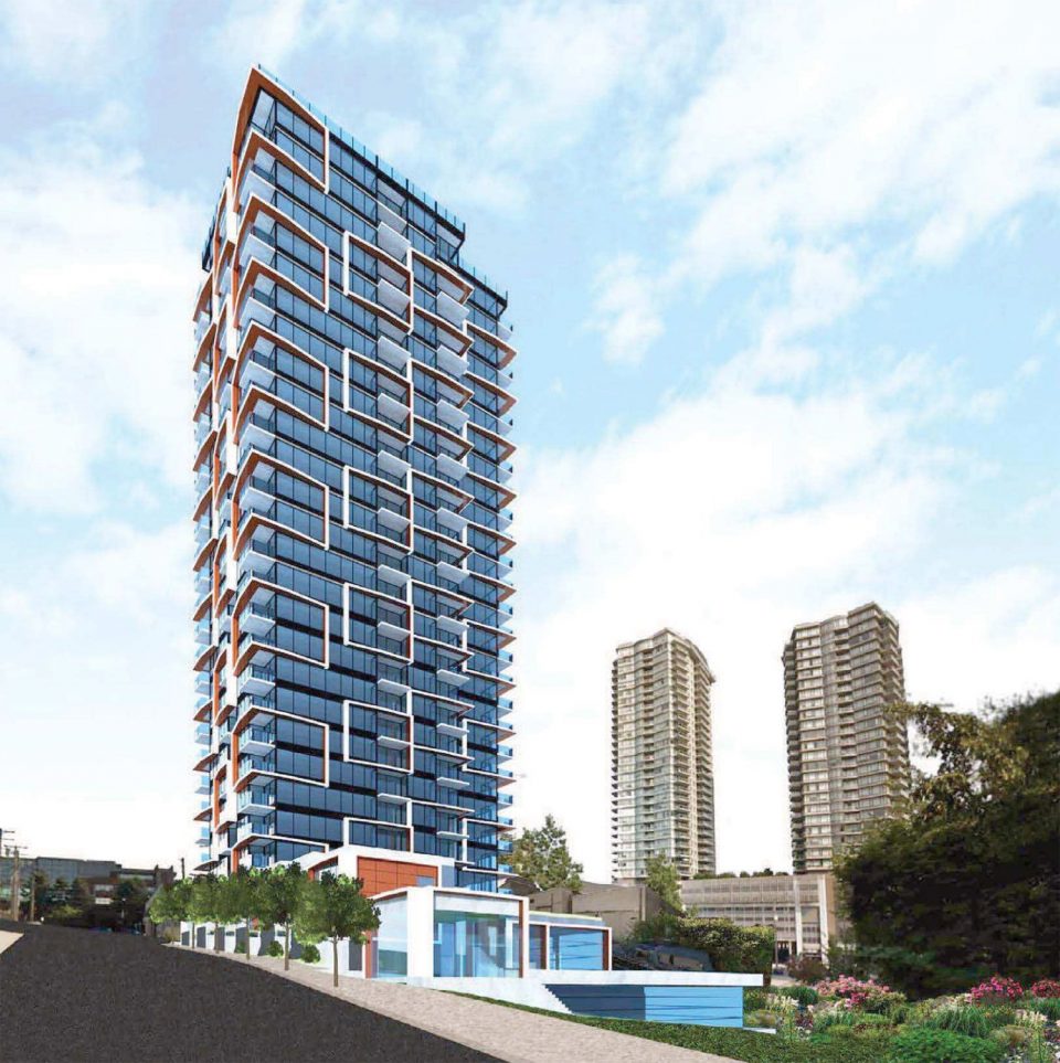 810 Agnes New Westminster tower rendering