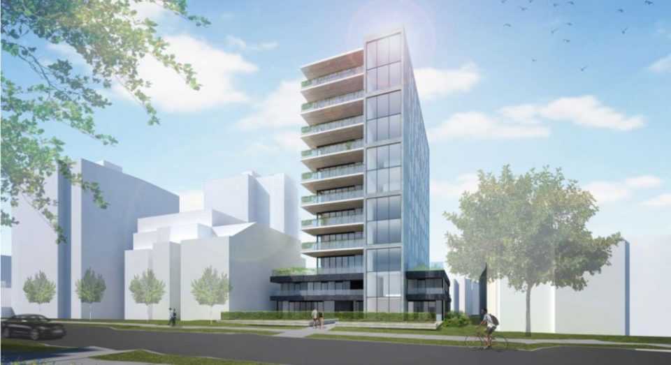 1150 Barclay tower rendering