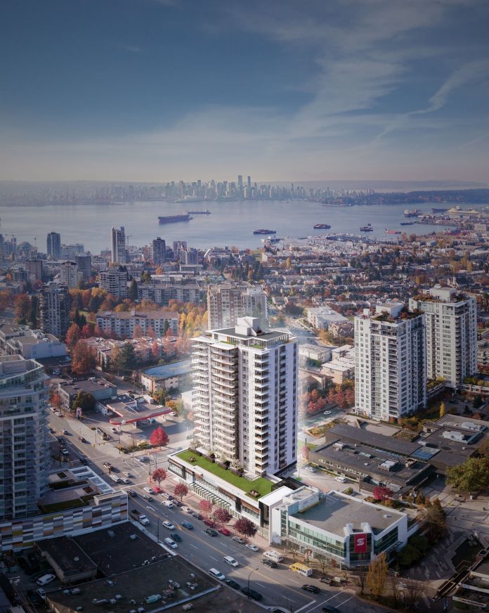 The Lonsdale North Vancouver rental apartments Birdseye View