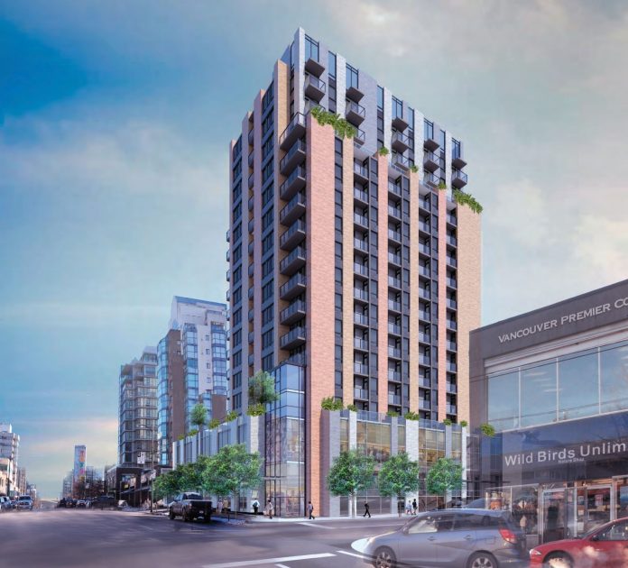 Dennys West Broadway rental apartment tower