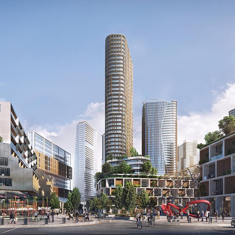 Coquitlam Centre redevelopment daytime plaza