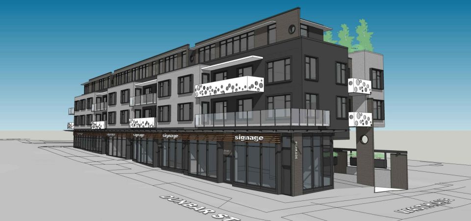 5520 Dunbar Street building rendering
