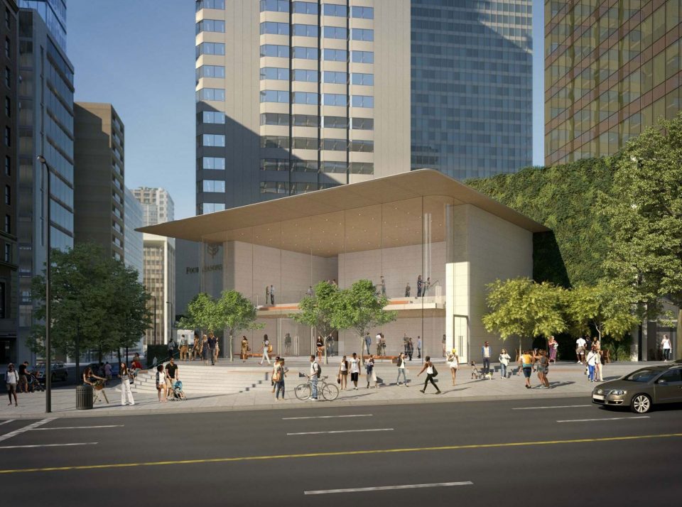 Downtown Vancouver Apple flagship rendering