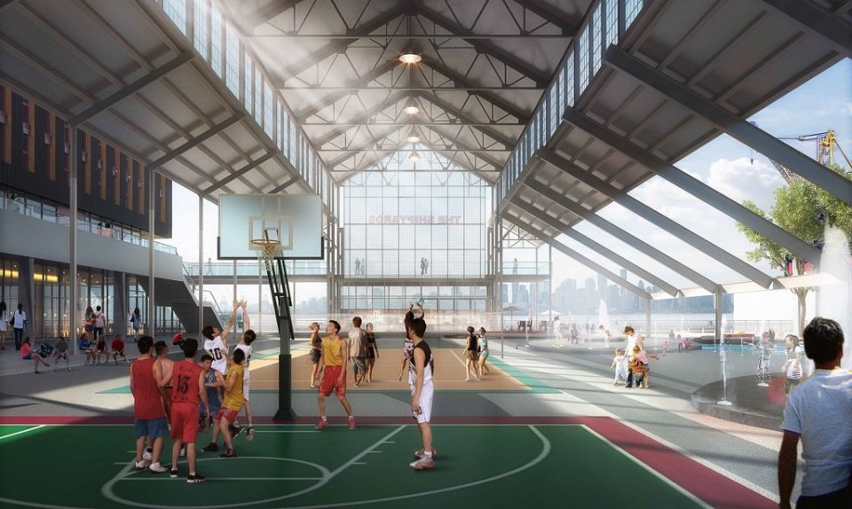 Capilano University The Shipyards sport court