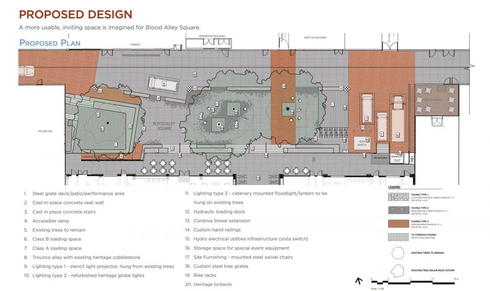 Proposed design of Blood Alley Square