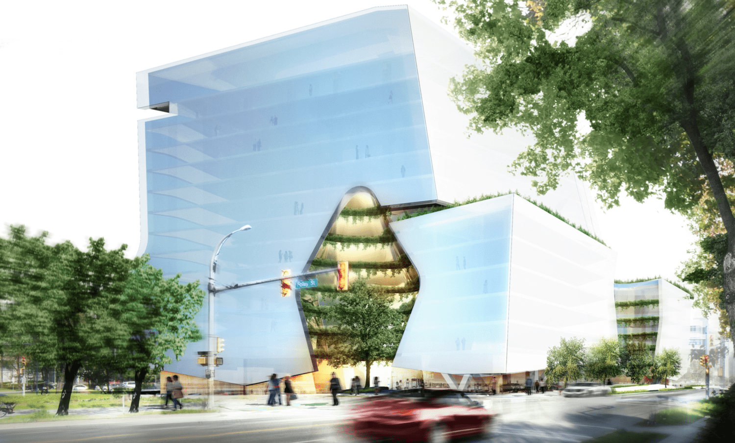 New renderings: Lululemon's future headquarters in False Creek