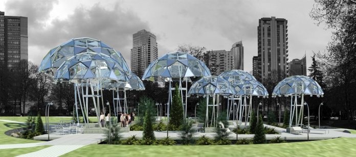 Siu Architecture Umbrellas Nelson Park