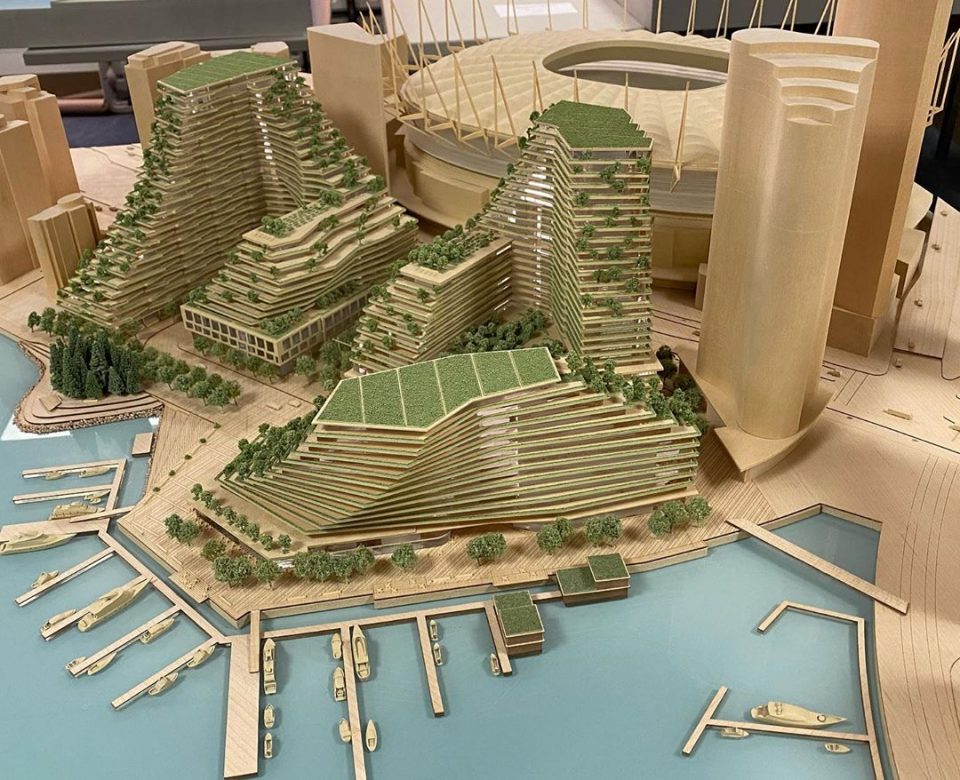 Plaza of Nations redevelopment building models