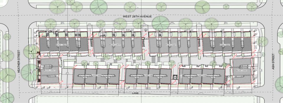 Stacked townhouses 628 West 28th Avenue