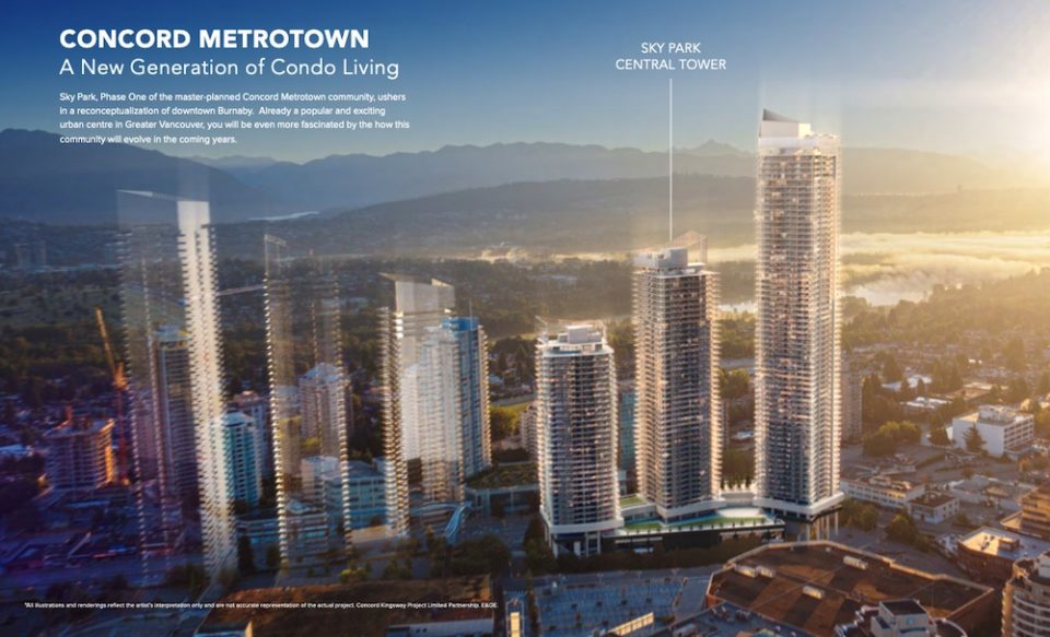 Concord Metrotown rendering overview