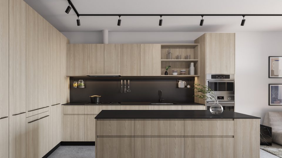 Format Cressey: Light colour scheme in kitchen