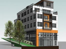 Rendering of future building at 4310 Slocan St.