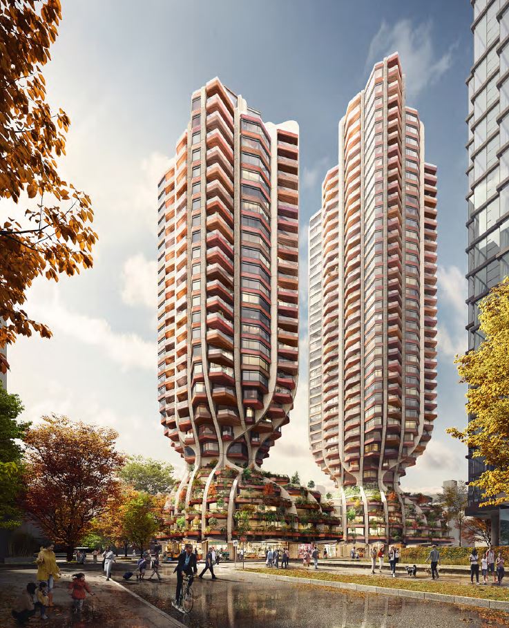 Rendering - 1700 Alberni towers