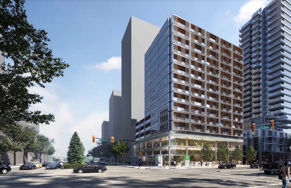 Rendering of upcoming development at 495 W 41st Avenue