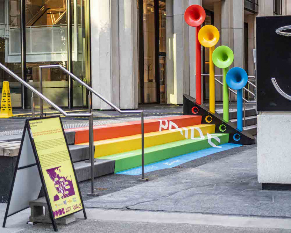 Step With Me Pride public art installation