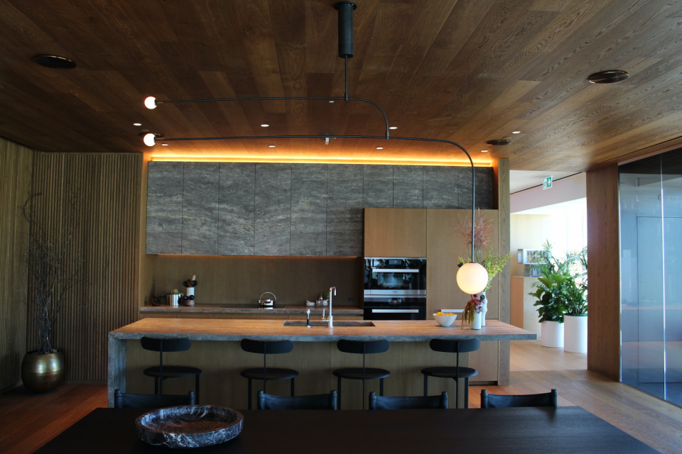 Kitchen wide angle view