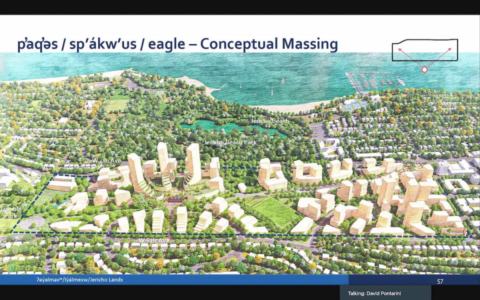 Eagle concept conceptual massing, Jericho Lands redevelopment