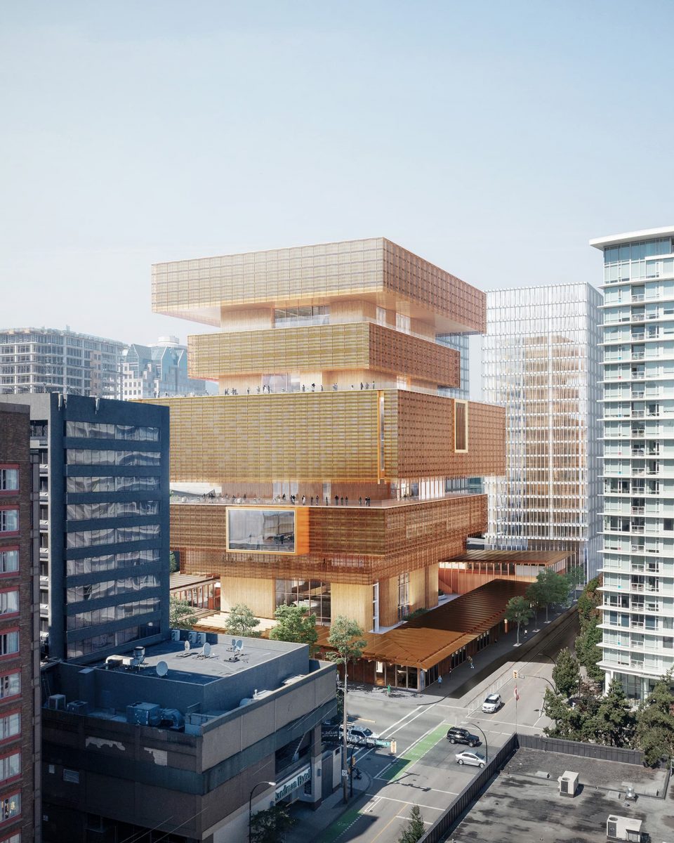 Updated design of the future Vancouver Art Gallery