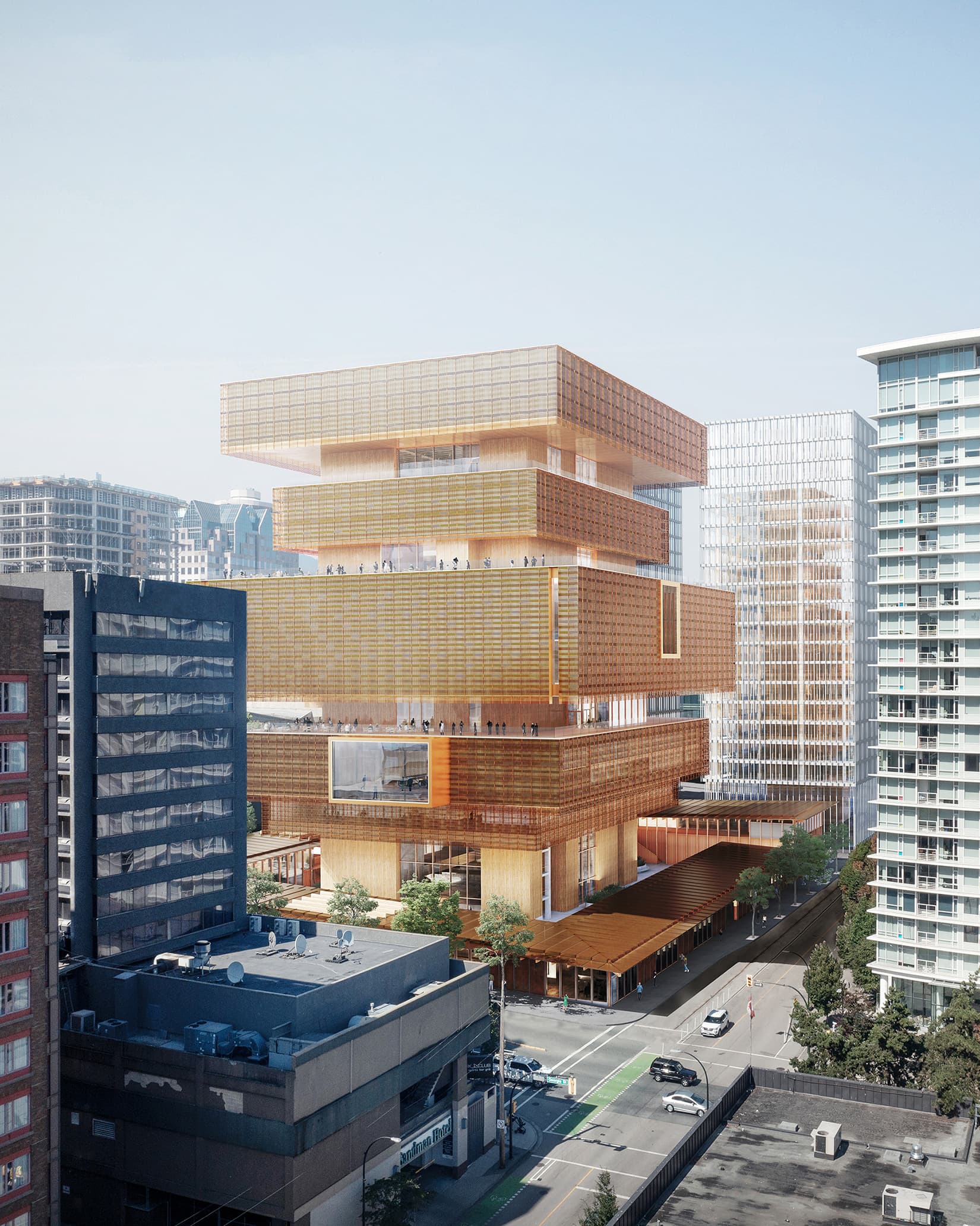 Updated design of the future Vancouver Art Gallery