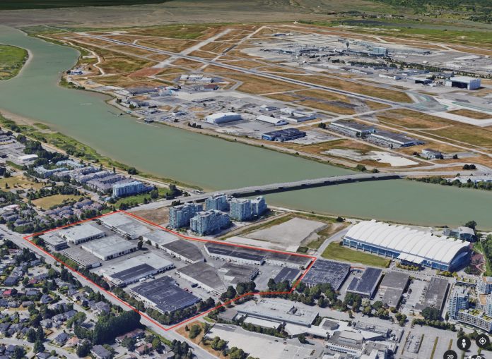 Aerial of Richmond development site