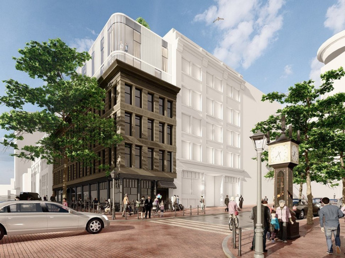 Gastown Hotel project planned at 302 Water Street.