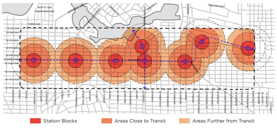 Broadway Plan station area building heights