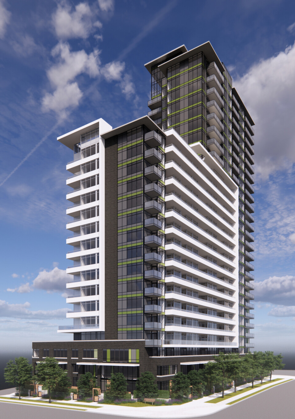 Surrey Landa Global condo tower rendering