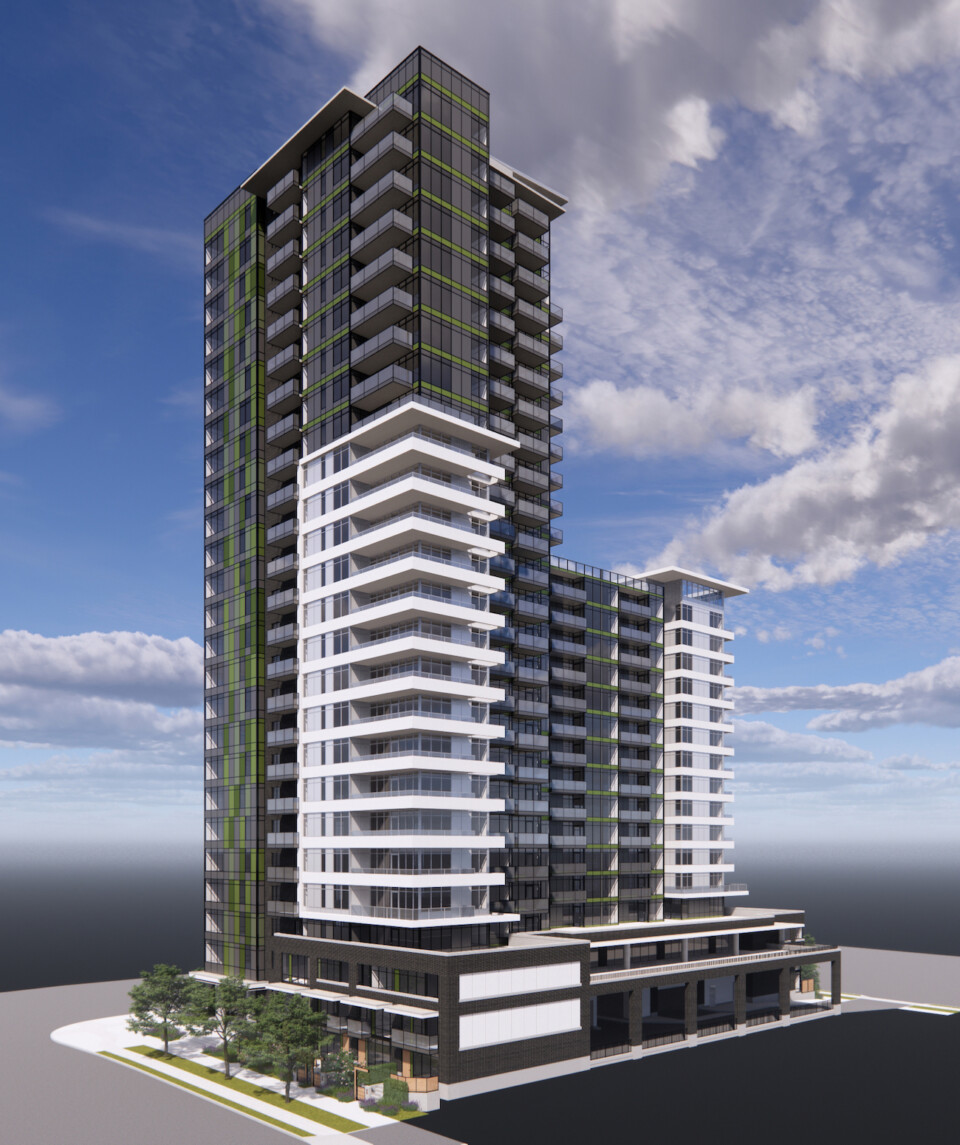 Surrey Landa Global condo tower rendering