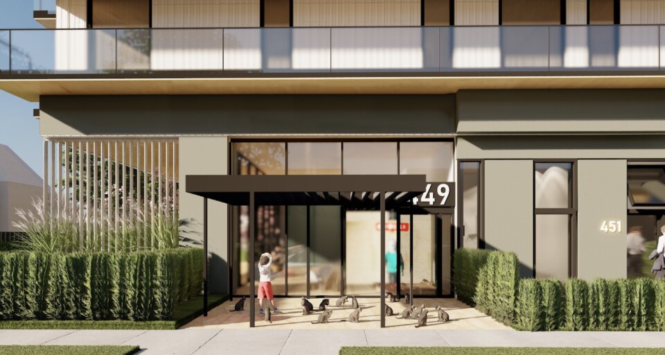 427-449 W 39th Avenue rendering of entrance