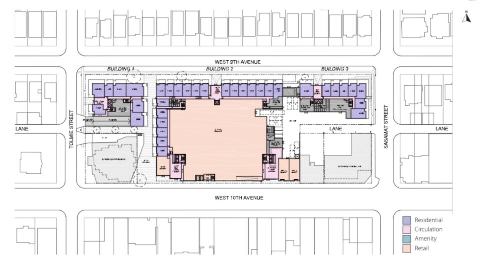 Safeway redevelopment West 10th site plan