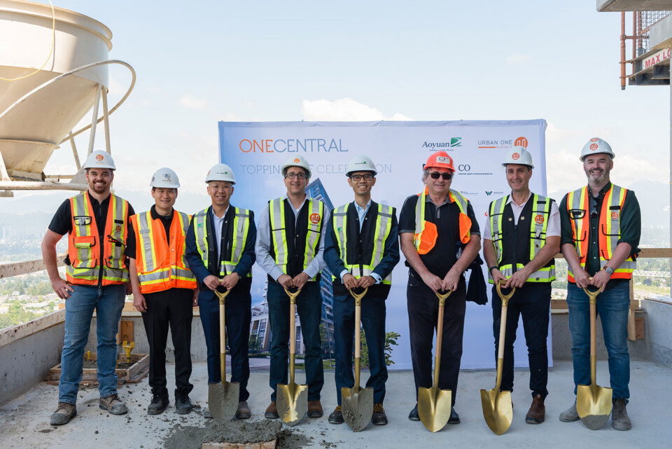 Aoyuan celebrates topping off at One Central
