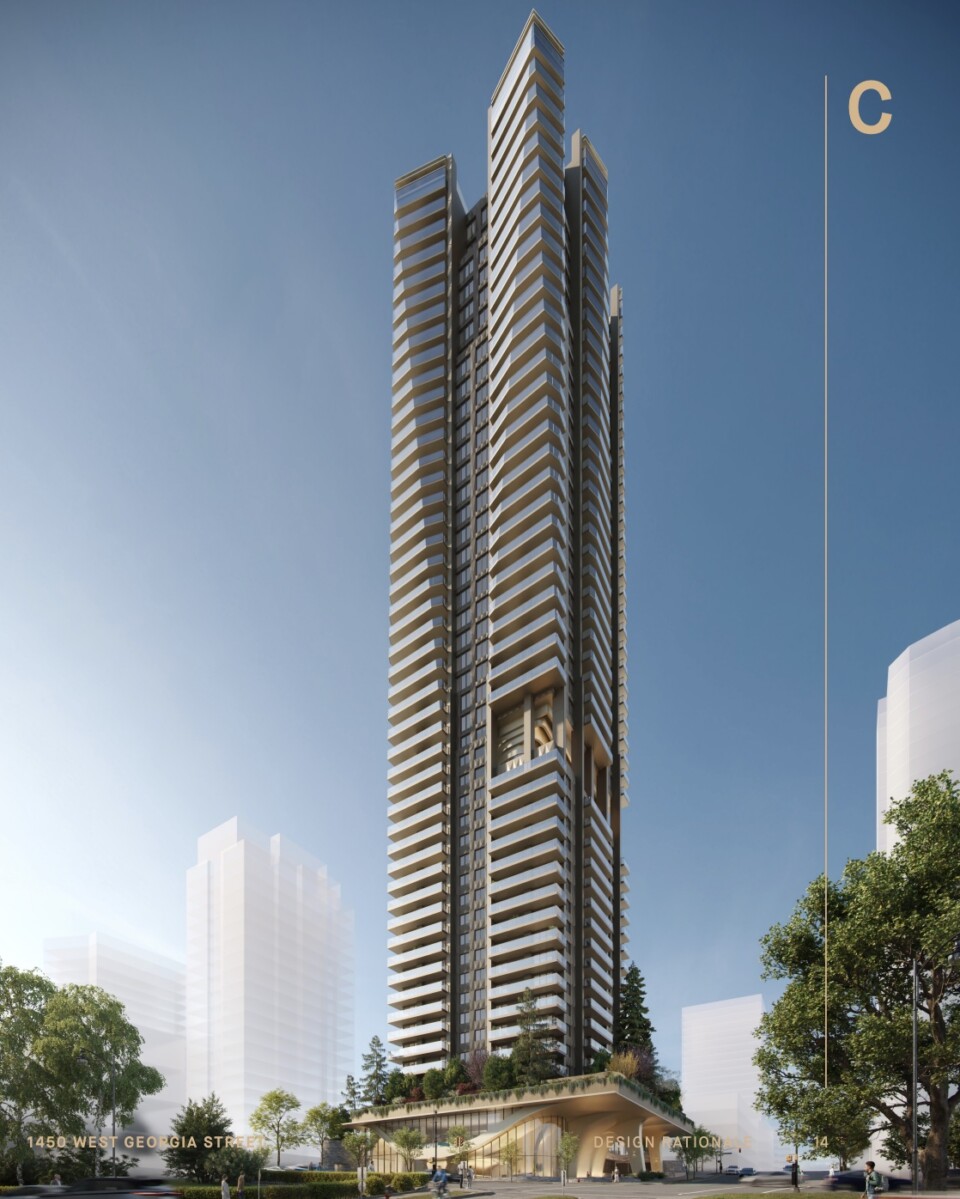 Northeast tower rendering in day
