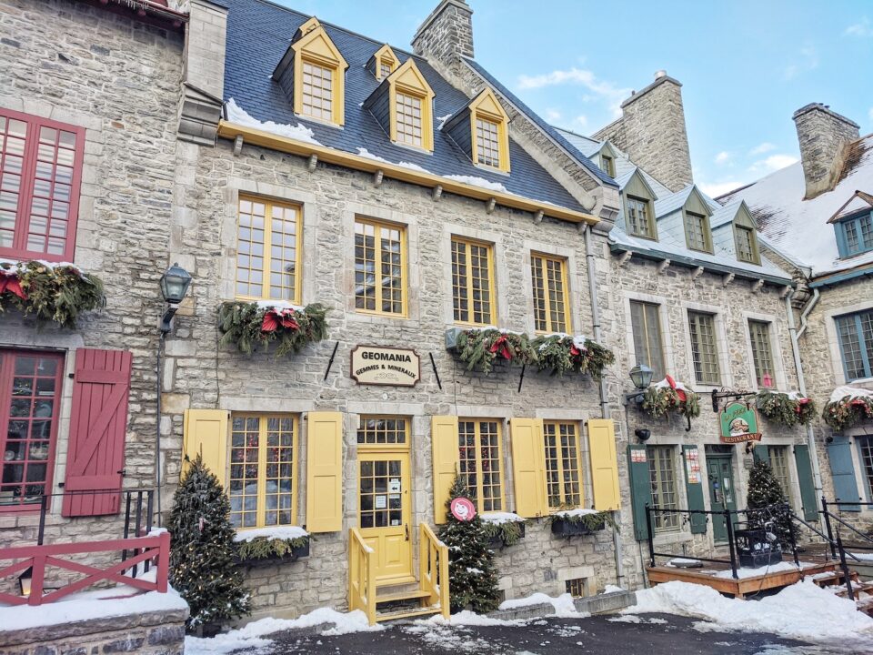 Historic buildings in Quebec City.