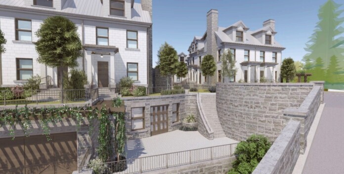 Rendering of proposed townhouses at 1890 SW Marine Drive